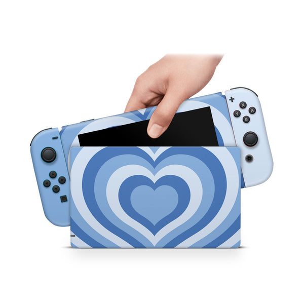 Nintendo Switch Skin Decals - Tunnel Blue - Wrap Vinyl Sticker