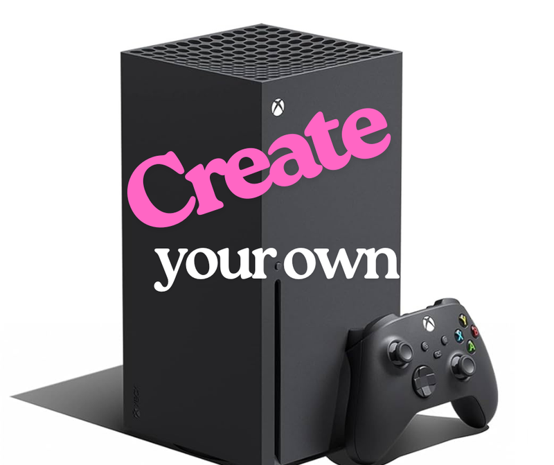 Customizable Xbox Series X Console Skin - Create Your Own Design  - Wrap Vinyl Sticker