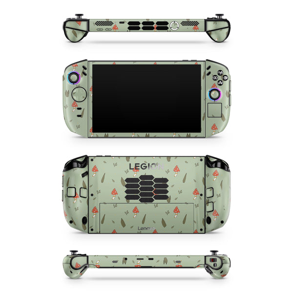 Lenovo Legion Go Vinyl Sticker Mushroom Wood Design Premium Skin Full Wrap