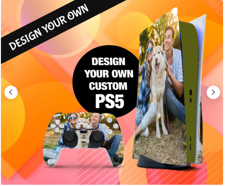 PS5 Skin Decals - Create Your Own Design - Full Wrap Vinyl