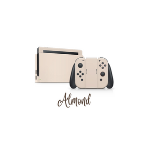 Nintendo Switch Skin Decals -  Almond - Wrap Vinyl Sticker - ZoomHitskins