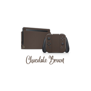 Nintendo Switch Skin Decals - Chocolate Brown - Wrap Vinyl Sticker - ZoomHitskins