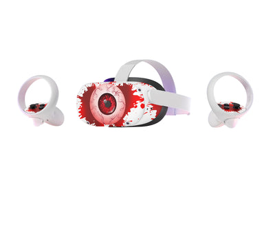Oculus Quest 2 Skin Creepy Eye , 3M Decal Wrap Sticker for Oculus Quest 2 VR Headset and Controller - ZoomHitskin