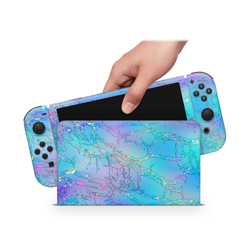 Nintendo Switch Oled Skin Decals -Exquisite - Full Wrap vinyl Sticker - ZoomHitskin