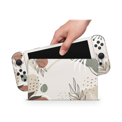 Nintendo Switch Oled Skin Decals - Natural - Full Wrap vinyl Sticker - ZoomHitskin