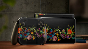 Copy of Nintendo Switch Oled Skin Decals - Asiatic Dragon - Full Wrap vinyl Sticker - ZoomHitskin