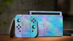 Nintendo Switch Oled Skin Decals -Exquisite - Full Wrap vinyl Sticker - ZoomHitskin