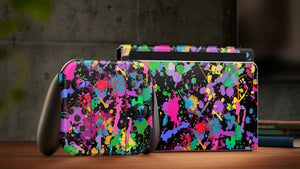 Nintendo Switch Oled Skin Decals - Painting Splash - Wrap Vinyl Sticker - ZoomHitskins