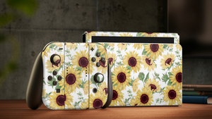 Nintendo Switch Oled Skin Decals - Sunflower - Wrap Vinyl Sticker - ZoomHitskins