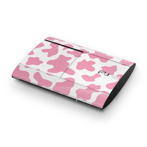 PS3 Skin Decals - Cow Pink - Wrap Vinyl Sticker