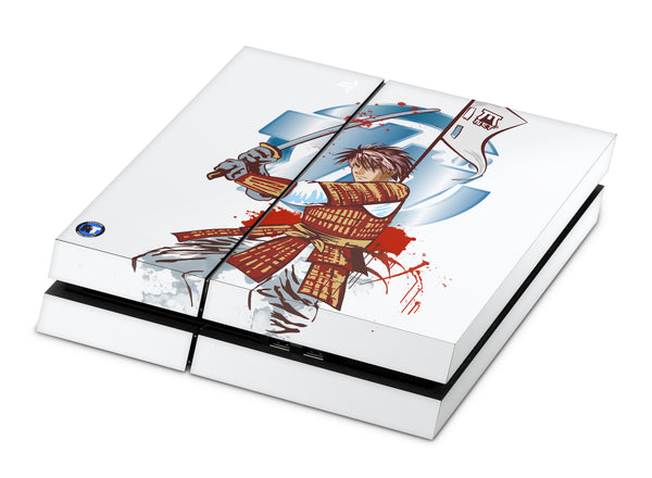 PS4 Skin Decals - Anime Samurai - Full Wrap Vinyl Sticker - ZoomHitskins