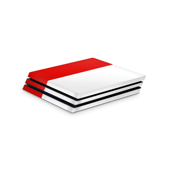PS4 Skin Decals - Red White  - Full Wrap Vinyl Sticker