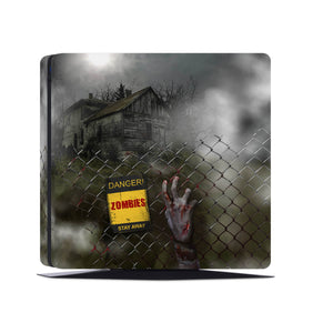 PS4 Skin Decals - Haunted House - Full Wrap Vinyl Sticker - ZoomHitskins