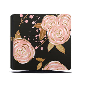 PS4 Skin Decals - Golden Rose - Full Wrap Vinyl Sticker - ZoomHitskins