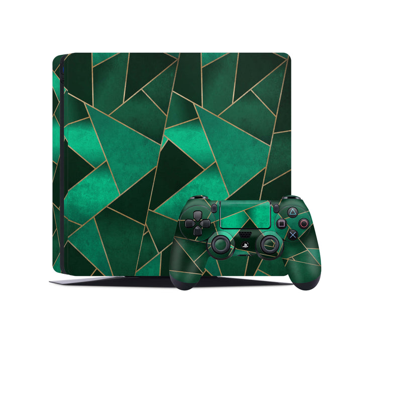 PS4 Skin Decals - Emerald - Full Wrap Vinyl Sticker - ZoomHitskins