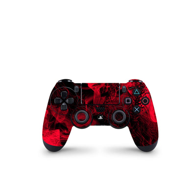 PS4 Controller Skin Decals - Smoking Red - Full Wrap Vinyl - ZoomHitskins