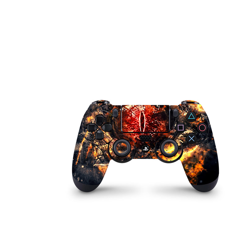PS4 Controller Skin - Mushroom Forest Vintage Design, Made In USA Vinyl