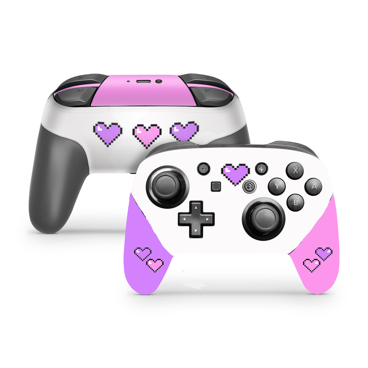Nintendo Pro Switch Controller Skin Decals - Cute Hearts - Wrap Vinyl ...