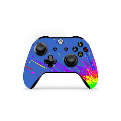 Xbox One Controller Skin Decals - Blue Splash - Wrap Vinyl Sticker - ZoomHitskins