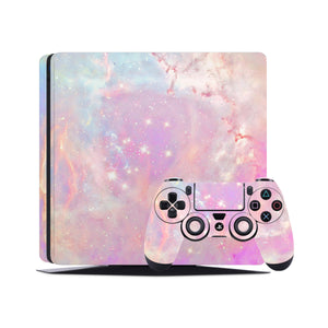 PS4 Skin Decals - Pink Galaxial - Full Wrap Vinyl Sticker - ZoomHitskins