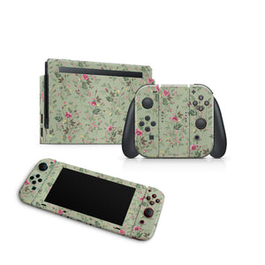 Nintendo Switch Skin Decals - Foliage Garden - Wrap Vinyl Sticker - ZoomHitskins