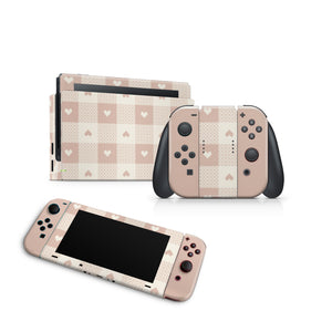 Nintendo Switch Skin Decals - GingHam - Wrap Vinyl Sticker - ZoomHitskins