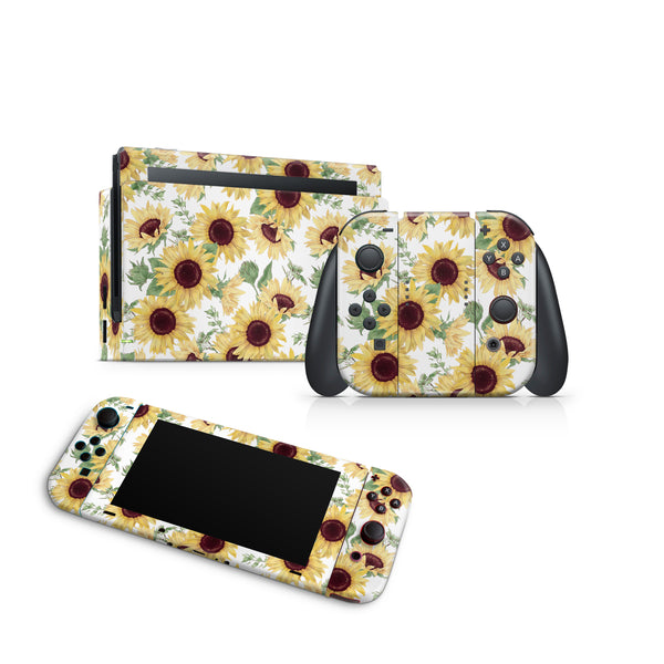 Nintendo Switch Skin Decals - Sunflower - Wrap Vinyl Sticker - ZoomHitskins
