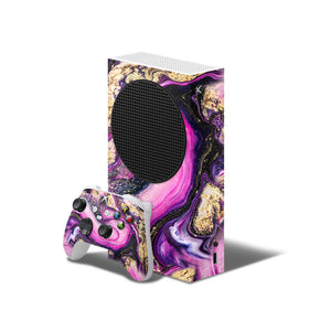 Xbox Series S Skin Decals - Fuchsia Marble - Wrap Vinyl Sticker - ZoomHitskins