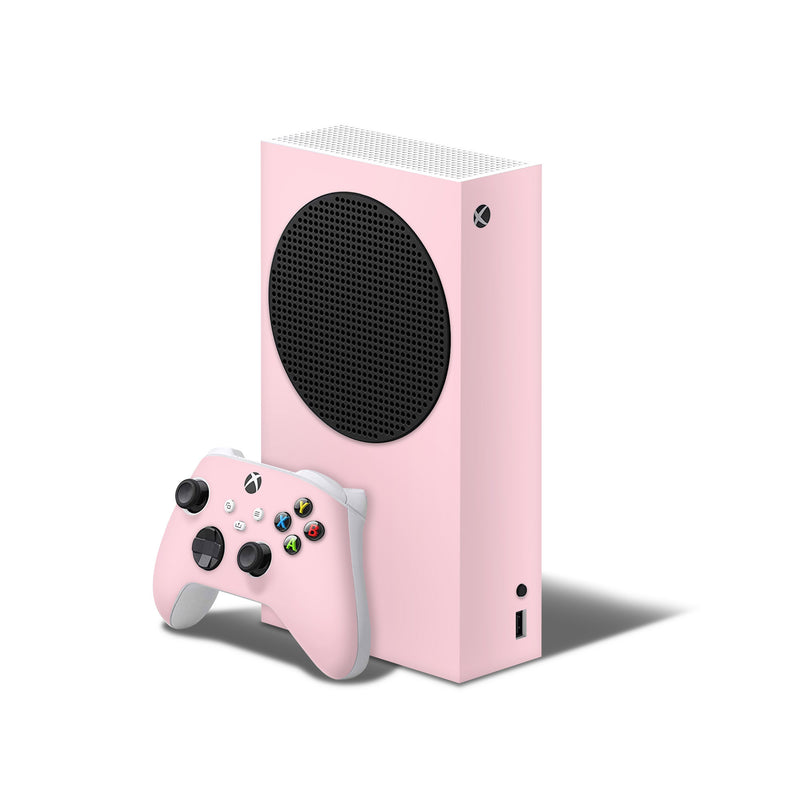 Solid Pink Decal For Xbox Series S Console And Controller , Full Wrap Vinyl For Xbox Series S - ZoomHitskin
