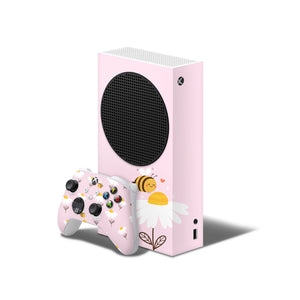 Bee Daisy Decal For Xbox Series S Console And Controller , Full Wrap Vinyl For Xbox Series S - ZoomHitskin