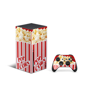 Xbox Series X Skin Decals - Popcorn - Vinyl Wrap Sticker - ZoomHitskin