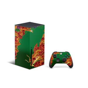 Legendary Dragons Decal For Xbox Series X Console And Controller , Full Wrap Vinyl For Xbox Series X - ZoomHitskins