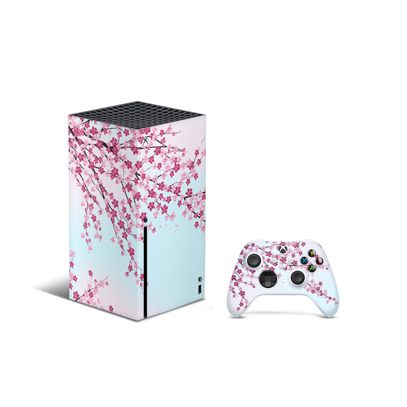 Xbox Series X Skin Decals - Flowering  - Wrap Vinyl Sticker