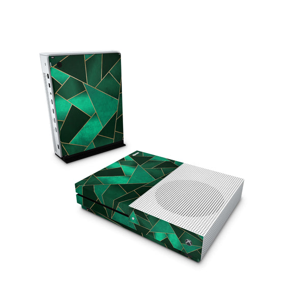 Xbox One Skin Decals - Emerald Green - Wrap Vinyl Sticker - ZoomHitskins