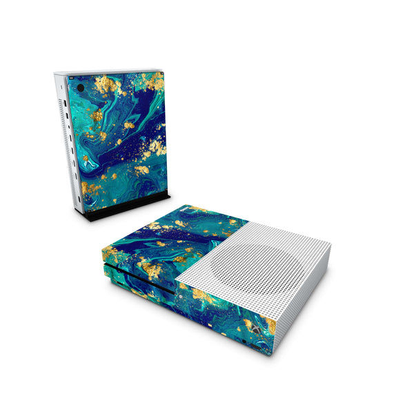 Xbox One Skin Decals - Marble Turquoise - Wrap Vinyl Sticker - ZoomHitskins