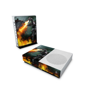 Xbox One Skin Decals - Dragon Fire - Wrap Vinyl Sticker - ZoomHitskins