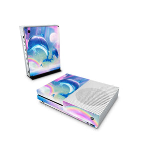 Xbox One Skin Decals - Dolphin Rainbow - Wrap Vinyl Sticker - ZoomHitskins