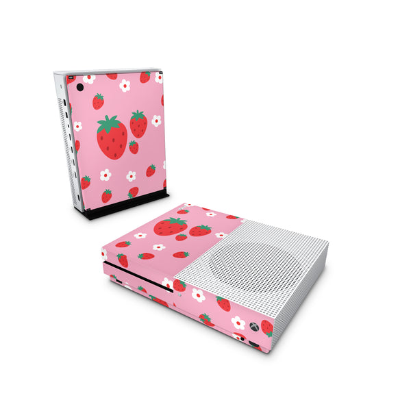 Xbox One Skin Decals - Strawberry - Wrap Vinyl Sticker - ZoomHitskins