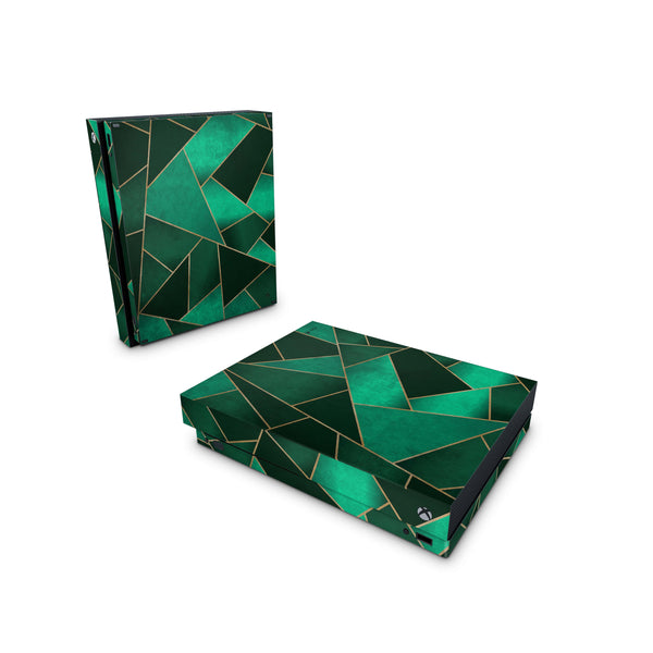 Xbox One Skin Decals - Emerald Green - Wrap Vinyl Sticker - ZoomHitskins