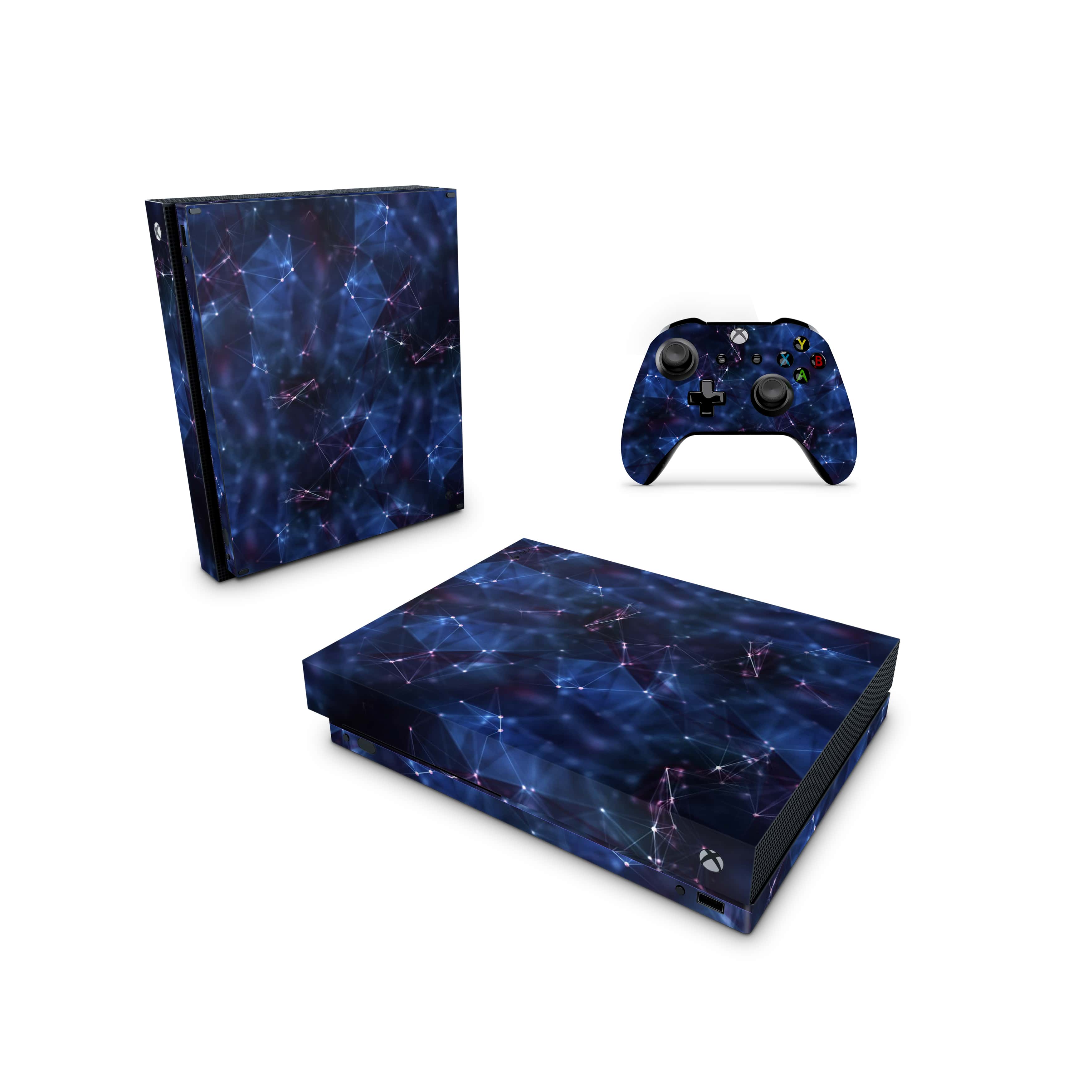 Xbox One Skin Decals - Star Navy - Wrap Vinyl Sticker, image size:3500x3500