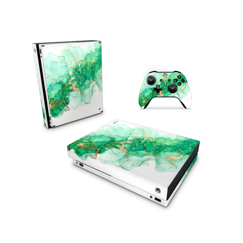 Xbox One Skin - Greenish - Wrap Vinyl Sticker - ZoomHitskins