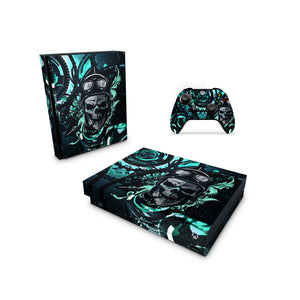 Xbox One Skin Decals - Smoking Skull - Wrap Vinyl Sticker - ZoomHitskins