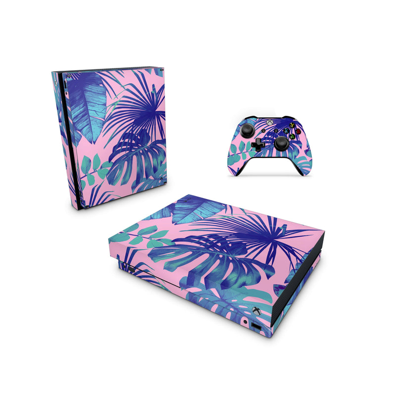 Xbox One Skin Decals - Floral Tropic - Wrap Vinyl Sticker - ZoomHitskins