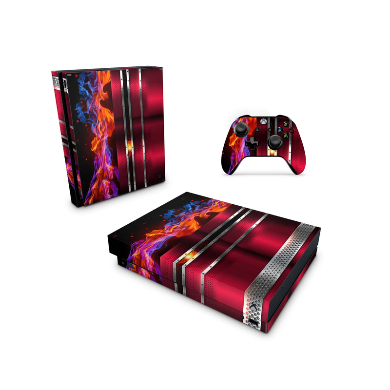 Xbox One Skin Decals - Cherry Fire - Wrap Vinyl Sticker - ZoomHitskins