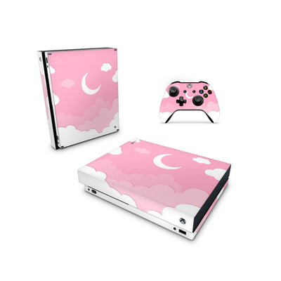 Xbox One Skin Decals - Pink Moon - Wrap Vinyl Sticker - ZoomHitskins