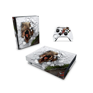 Xbox One Skin Decals - T-Rex Dinosaure - Wrap Vinyl Sticker - ZoomHitskins