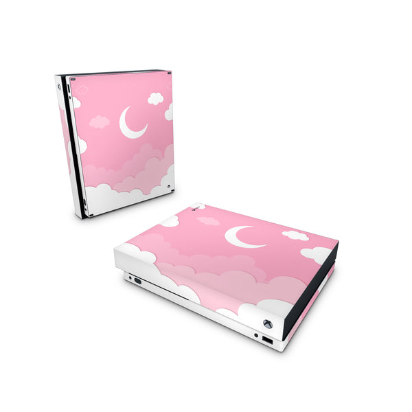 Xbox One Skin Decals - Pink Moon - Wrap Vinyl Sticker - ZoomHitskins