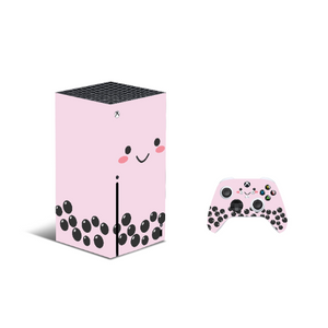 Boba Tea Decal For Xbox Series X Console And Controller , Full Wrap Vinyl For Xbox Series X - ZoomHitskins