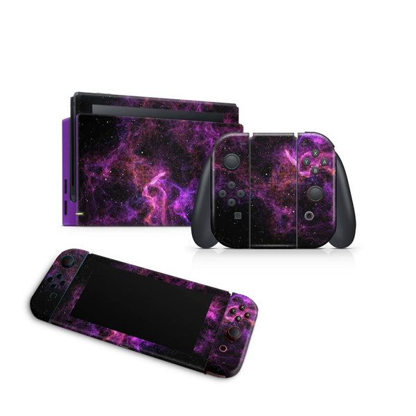 Astral Plum Nintendo Switch Skin Decal For Console Joy-Con And Dock - ZoomHitskin