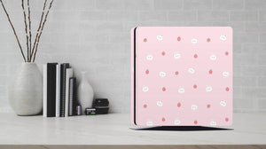 PS4 Skin Decals Full Wrap - Bunny Strawberry  - ZoomHitskin